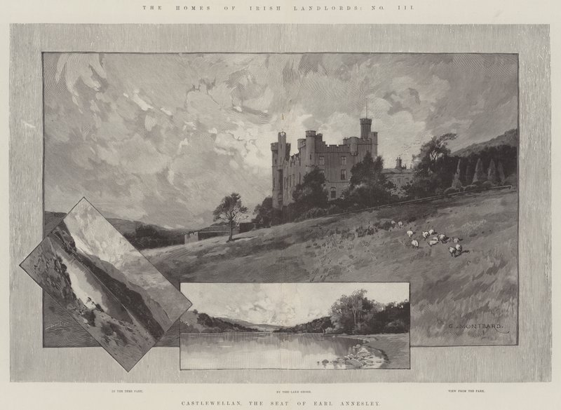 Castlewellan, sæde for Earl Annesley af Charles Auguste Loye