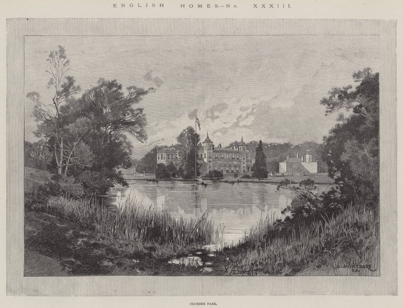 Clumber Park af Charles Auguste Loye
