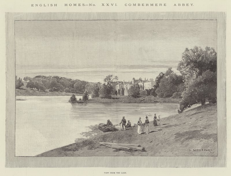 Combermere Abbey af Charles Auguste Loye