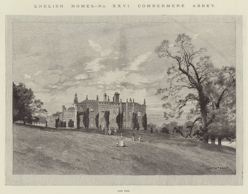 Combermere Abbey af Charles Auguste Loye