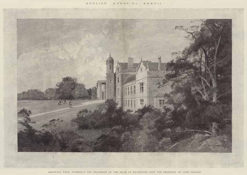 Eastwell Park, tidligere bolig for hertugen af Edinburgh, nu Lord Gerards ejendom af Charles Auguste Loye