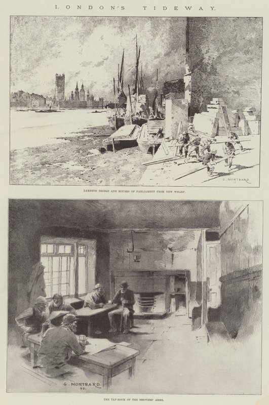 Londons Tideway af Charles Auguste Loye