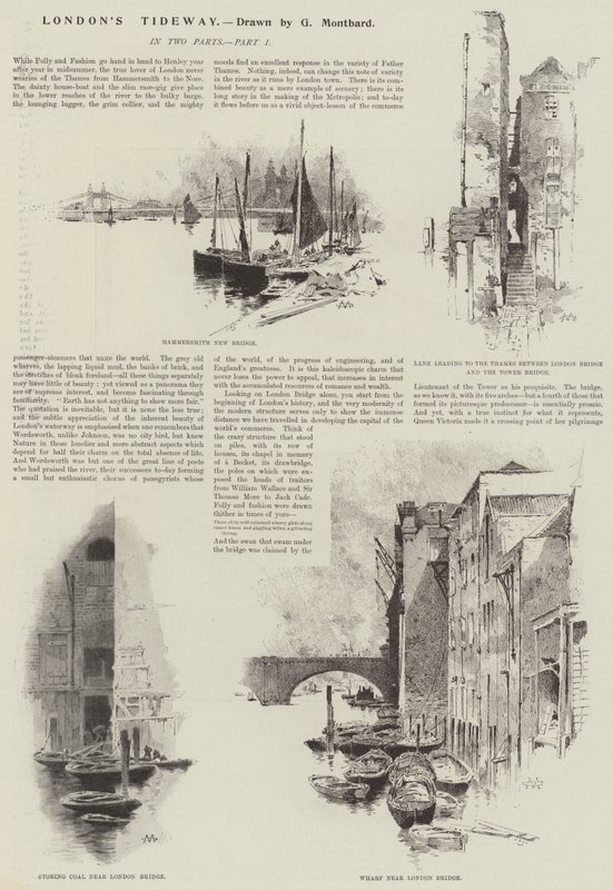 Londons Tideway af Charles Auguste Loye
