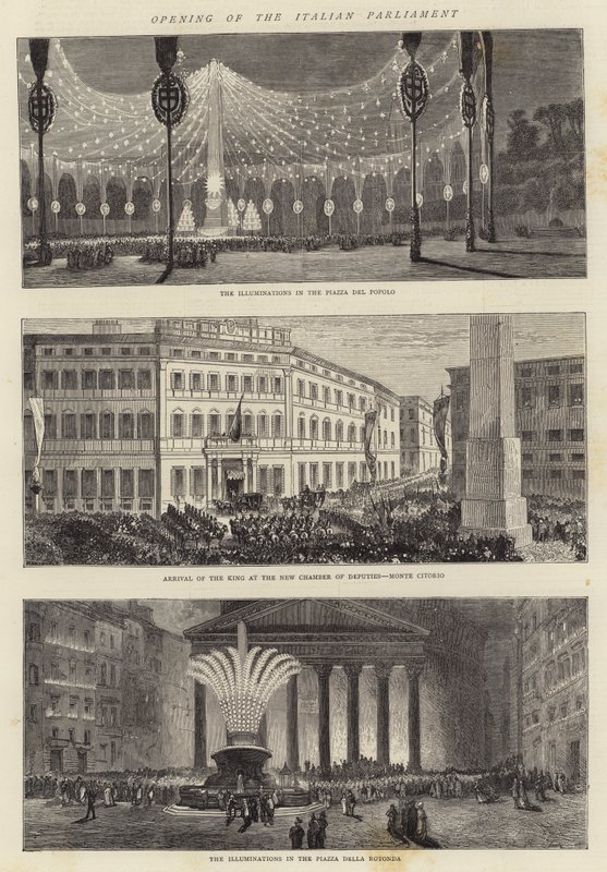 Åbning af det italienske parlament af Charles Auguste Loye