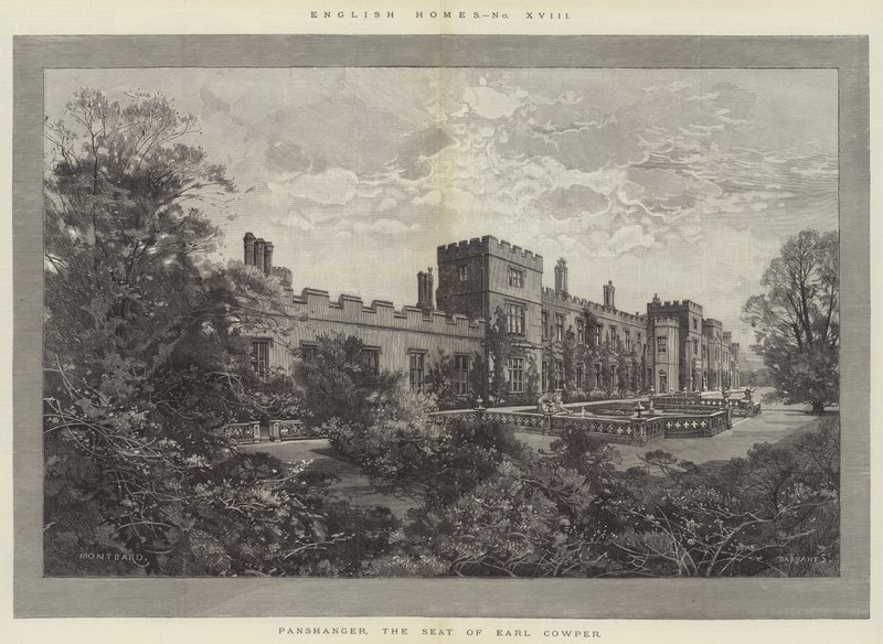 Panshanger, sæde for Earl Cowper af Charles Auguste Loye