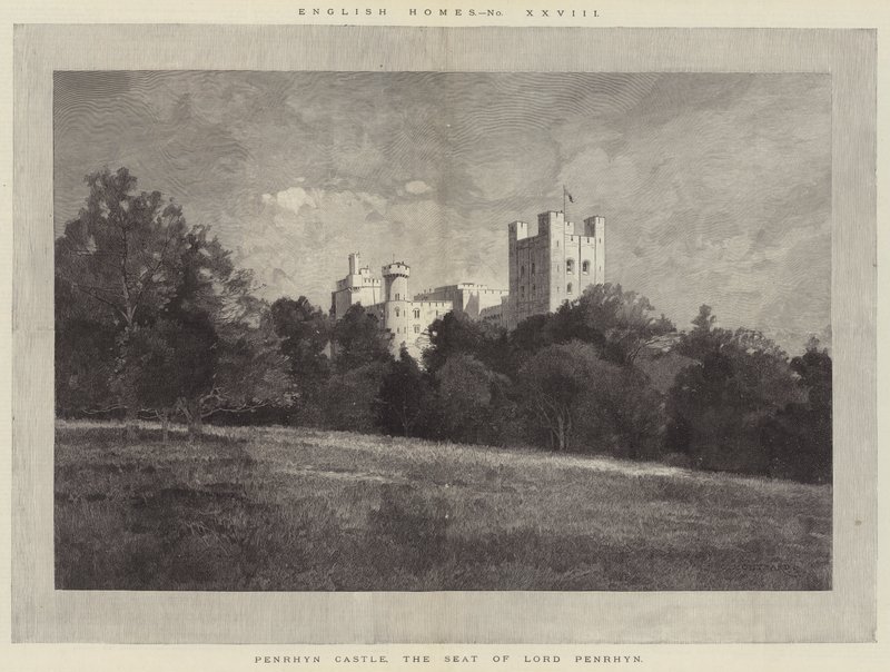 Penrhyn Castle, Lord Penrhyns sæde af Charles Auguste Loye