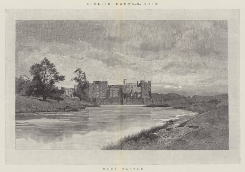 Raby Slot af Charles Auguste Loye