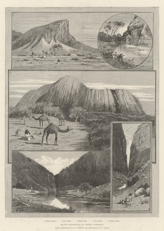 Nylig udforskning i det centrale Australien af Charles Auguste Loye