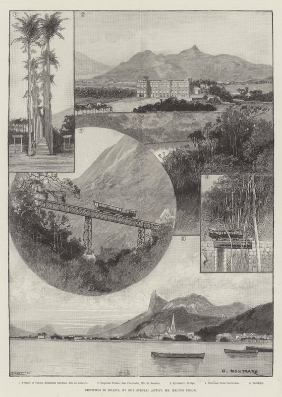 Skitser i Brasilien af Charles Auguste Loye