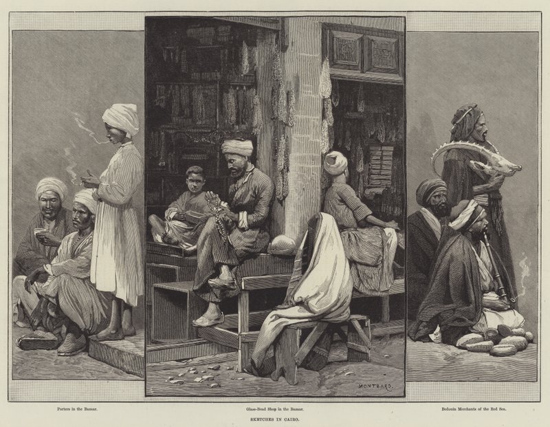 Skitser i Cairo af Charles Auguste Loye