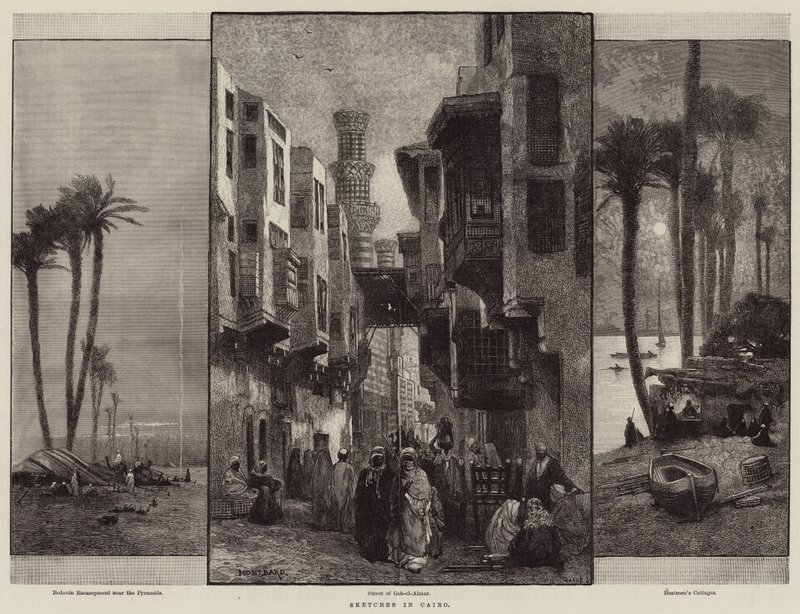 Skitser i Cairo af Charles Auguste Loye