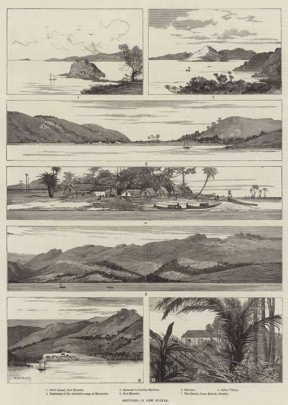 Skitser i New Guinea af Charles Auguste Loye