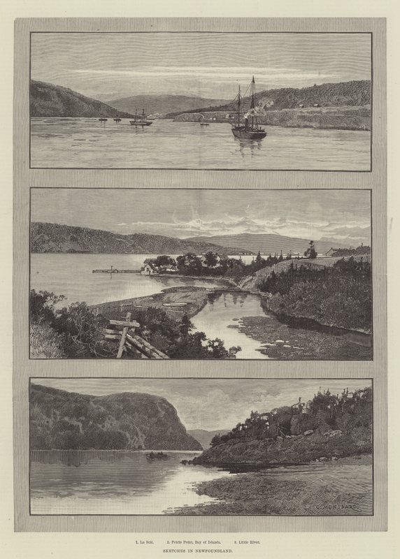 Skitser i Newfoundland af Charles Auguste Loye