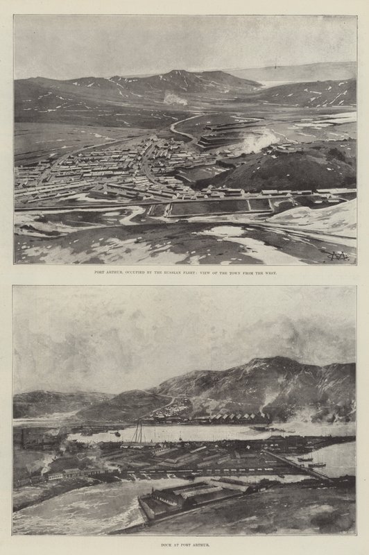 Skitser af Port Arthur af Charles Auguste Loye