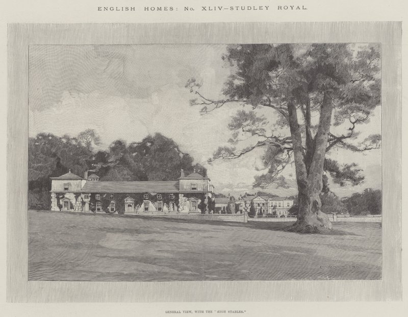 Studley Royal af Charles Auguste Loye