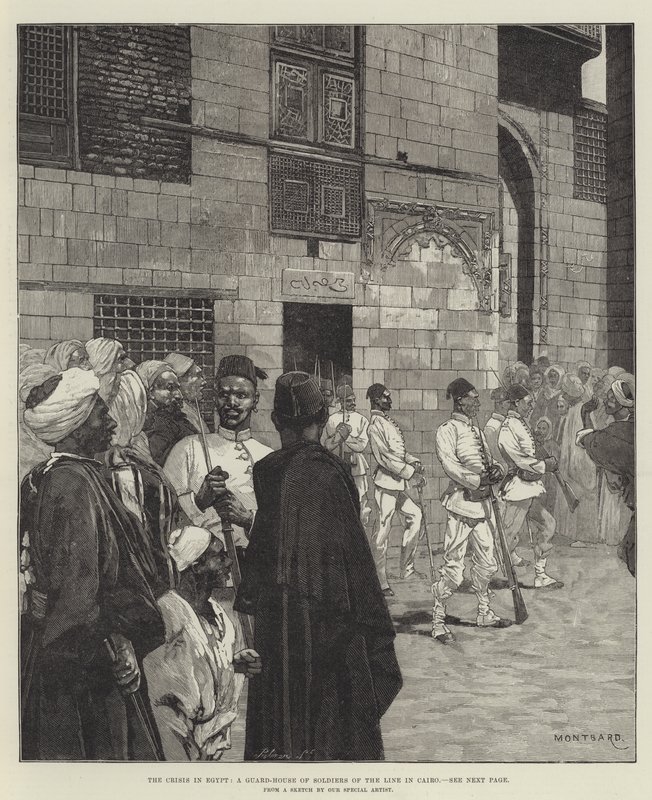Krisen i Egypten, et vagthus for liniesoldater i Kairo af Charles Auguste Loye