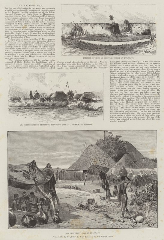 Matabili-krigen af Charles Auguste Loye