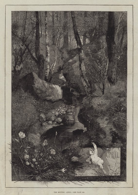 Månederne, april af Charles Auguste Loye