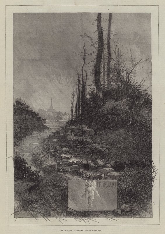 Månederne, februar af Charles Auguste Loye