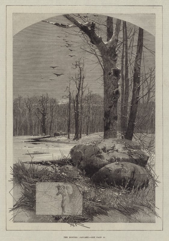 Månederne, januar af Charles Auguste Loye