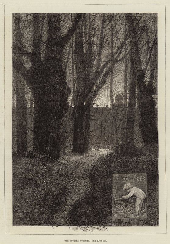 Månederne, oktober af Charles Auguste Loye