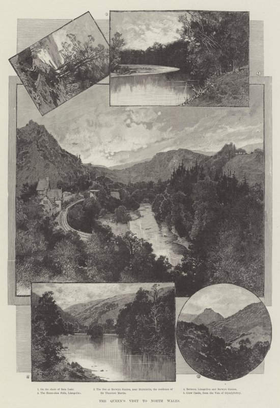 Dronningens besøg i det nordlige Wales af Charles Auguste Loye