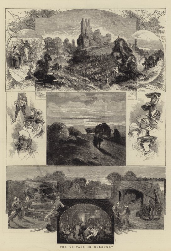 Vintage i Bourgogne af Charles Auguste Loye