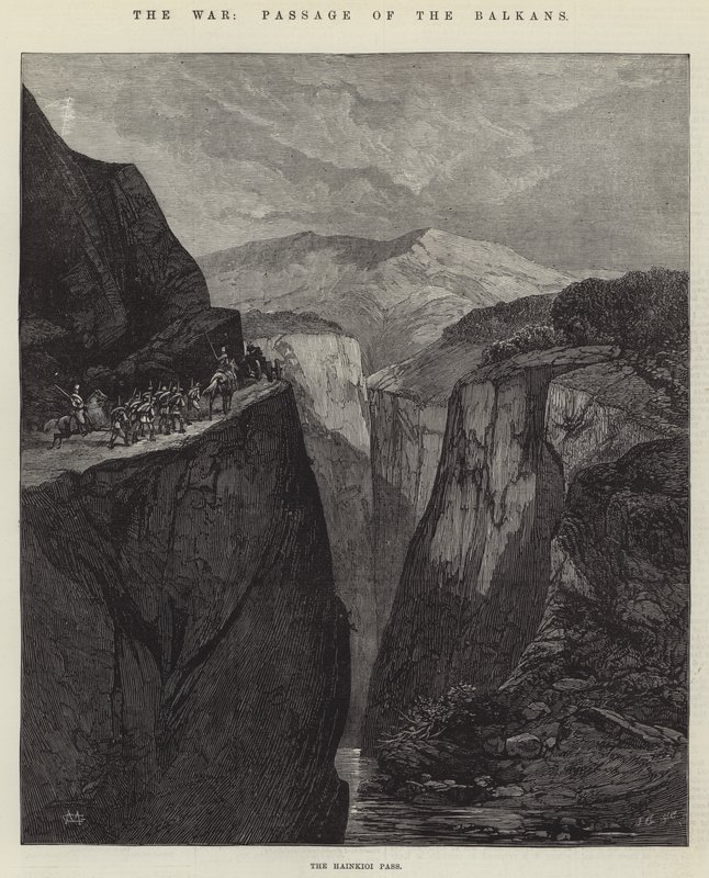 Krigen, passage af Balkan af Charles Auguste Loye