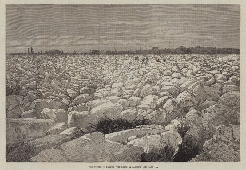 Vinteren i Frankrig, Loire ved Saumur af Charles Auguste Loye