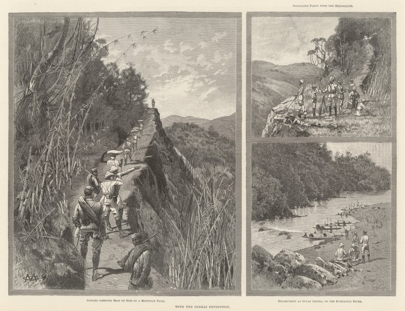 Med Lushai ekspeditionen af Charles Auguste Loye