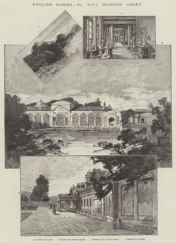Woburn Abbey af Charles Auguste Loye