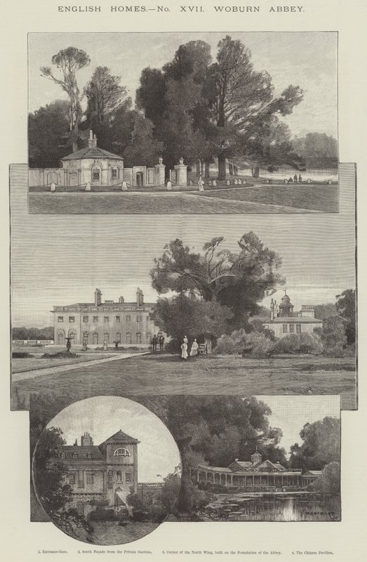 Woburn Abbey af Charles Auguste Loye