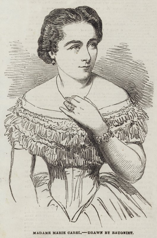 Madame Marie Cabel af Charles Baugniet