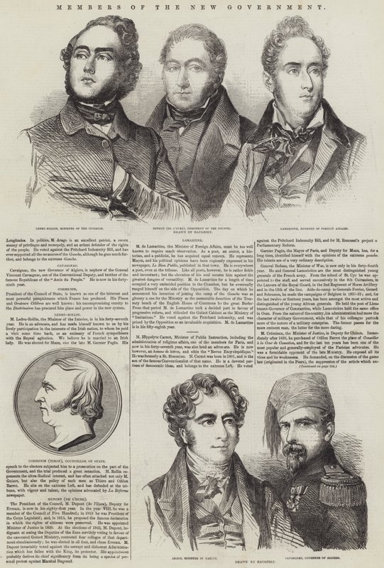 Medlemmer af den nye regering af Charles Baugniet