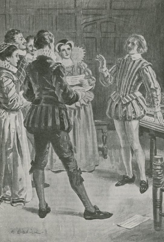 William Byrd lytter til sin madrigal af Charles Edmund Brock