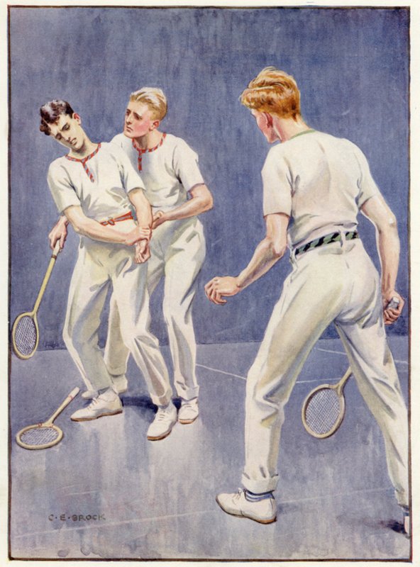 Dewhurst blev hvid og svag af smerte af Charles Edmund after Brock