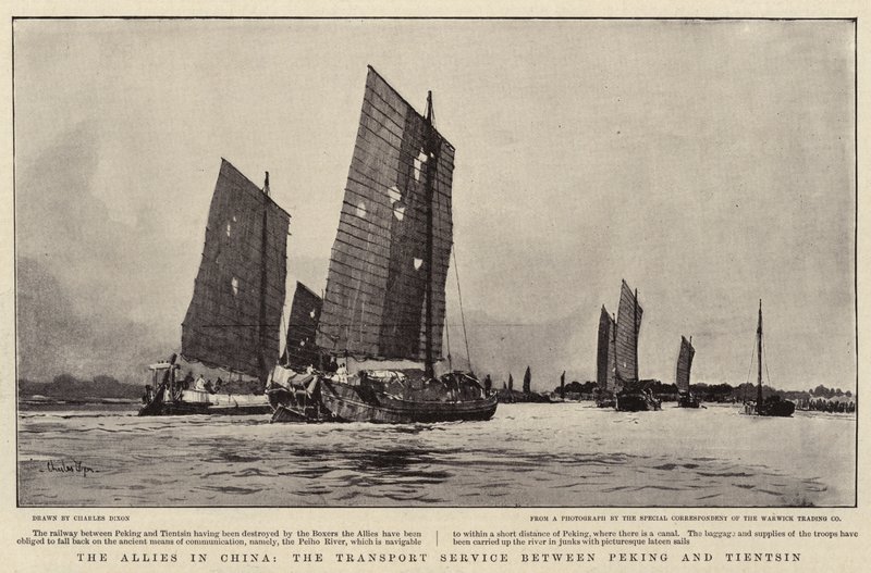 De allierede i Kina, Transporttjenesten mellem Peking og Tientsin af Charles Edward Dixon