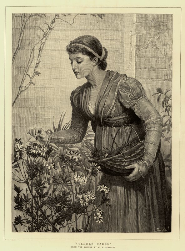 Tender Cares af Charles Edward Perugini