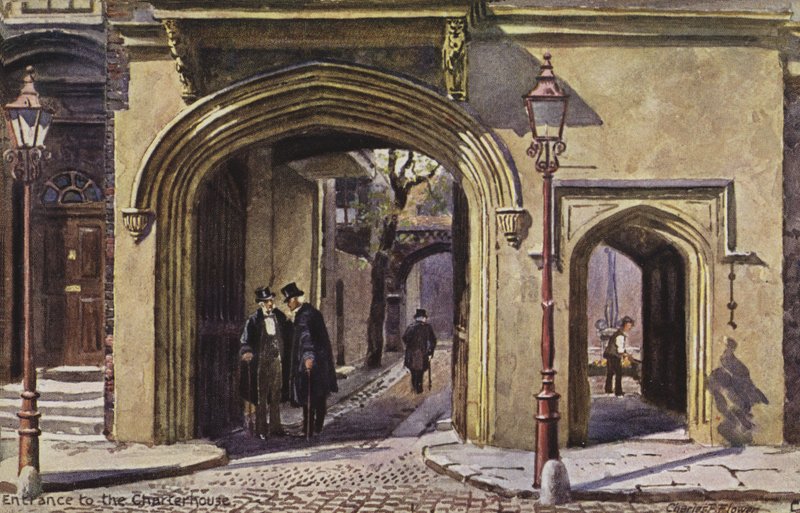Indgang til Charterhouse af Charles Edwin Flower