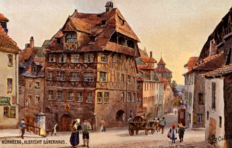 Nürnberg, Albrecht Durers hus af Charles Edwin Flower