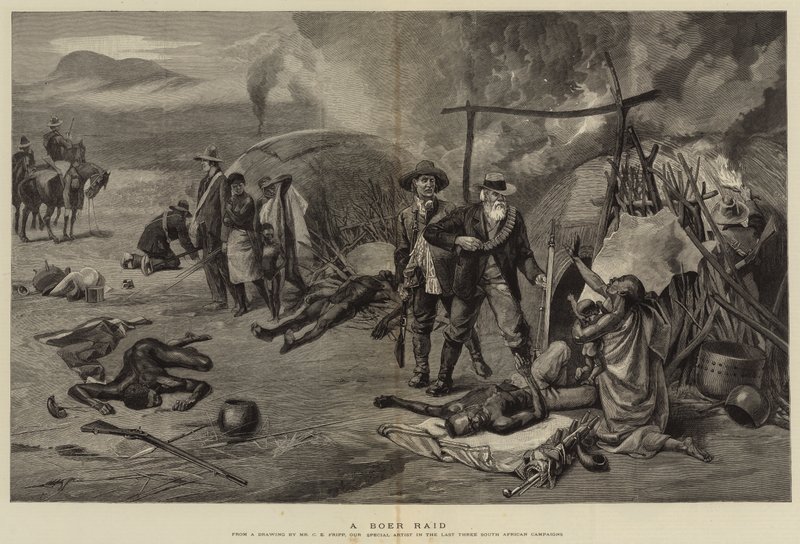 Et Boer Raid af Charles Edwin Fripp