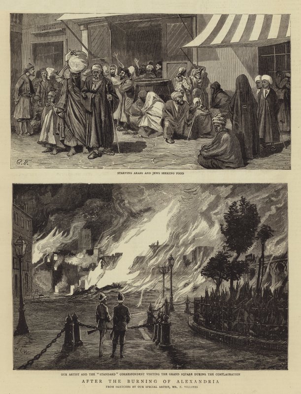 Efter afbrændingen af Alexandria af Charles Edwin Fripp
