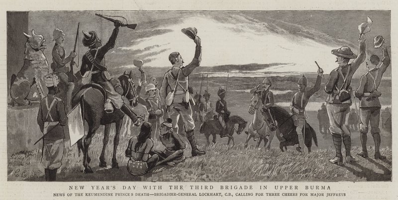 Nytårsdag med den tredje brigade i Øvre Burma af Charles Edwin Fripp