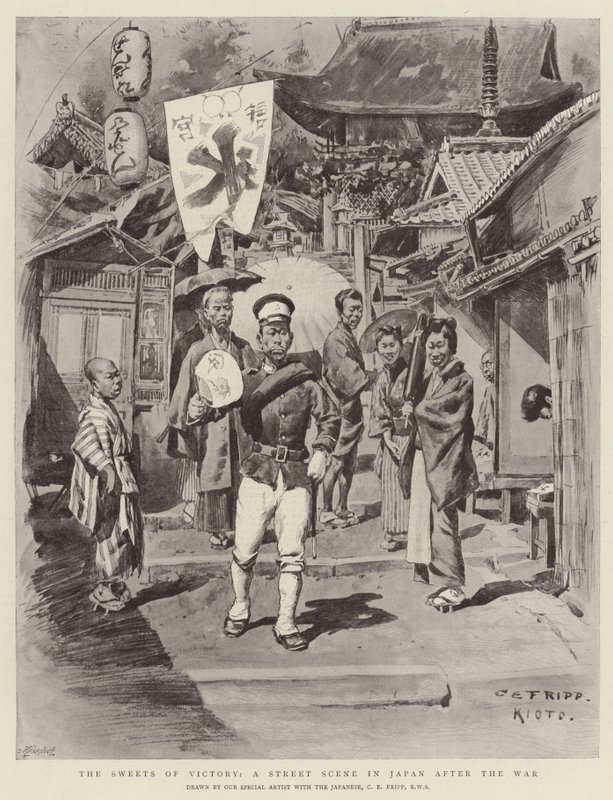The Sweets of Victory, en gadescene i Japan efter krigen af Charles Edwin Fripp