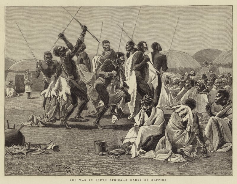Krigen i Sydafrika, en Kafferdans af Charles Edwin Fripp