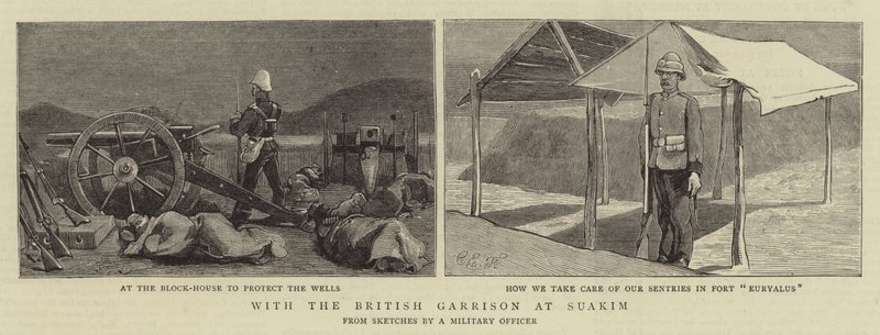 Med den britiske garnison i Suakim af Charles Edwin Fripp