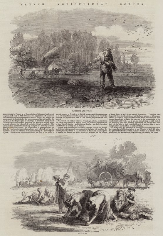 Franske landbrugsscener af Charles Emile Jacque