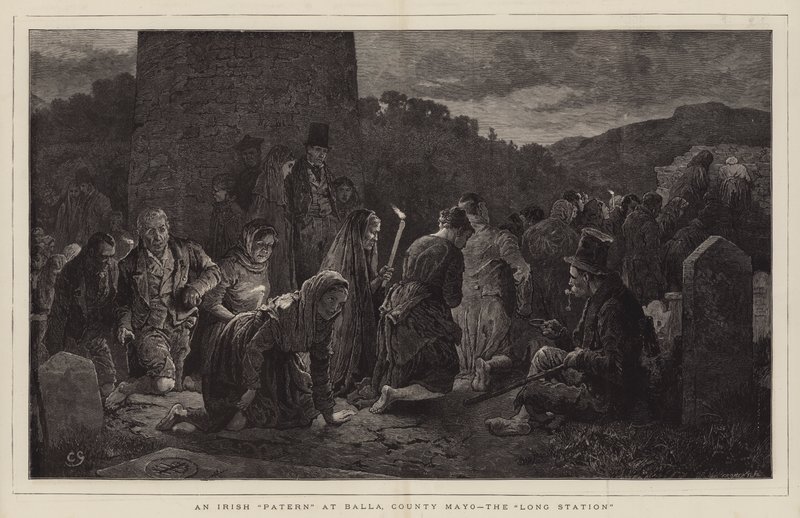 Et irsk mønster ved Balla, County Mayo, Long Station af Charles Green