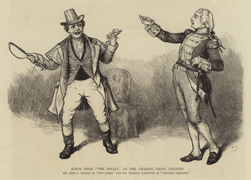 Scene fra The Rivals på Charing Cross Theatre af Charles Green