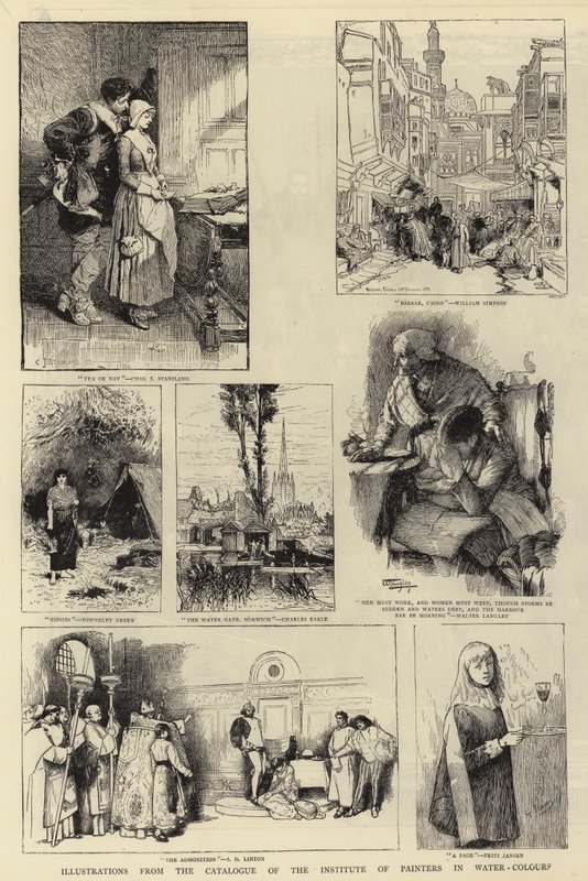 Illustrationer fra Kataloget for Institut for Malere i Akvareller af Charles J. Staniland